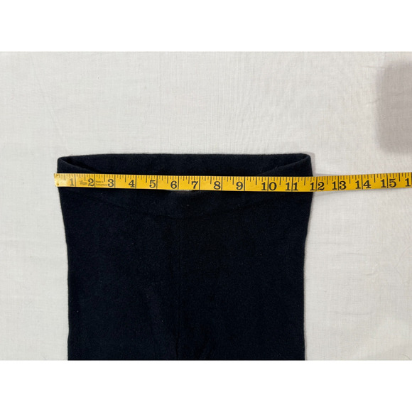 NORDSTROM SIGNATURE Cashmere Blend Leggings Black XXS Super Soft Cozy - Picture 7 of 8